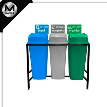 Producto - 7873 CENTRO SEPARACION BASURA 3X80L BAL LAT
