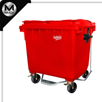 Producto - 8729RJ CONTENEDOR 660L ROJO C/ PEDAL