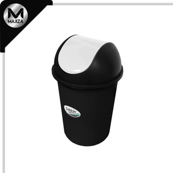 Producto - 8712BL CESTO REDONDO NEGRO 80L BALANCIN LISO