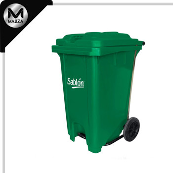 Producto - 8606VD CESTO 80L VERDE C/PEDAL METAL