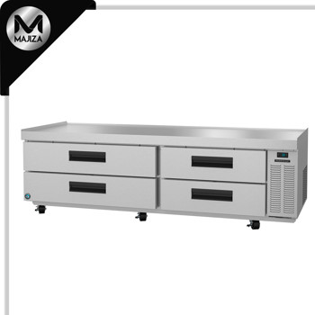 Producto - CR85A, refrigerador, mesa de preparación de dos secciones con base para chef