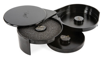 Producto - ESCARCHADOR DE VASOS 3 COMPARTIMENTOS NEGRO