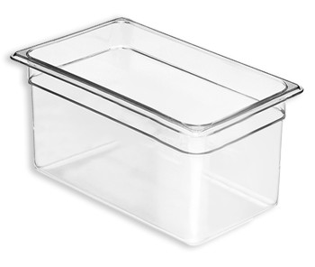 Producto - FUENTE DE POLICARBONATO CUARTO (26x16 CM) CON 6 IN DE PROFUNDIDAD (15 CM)