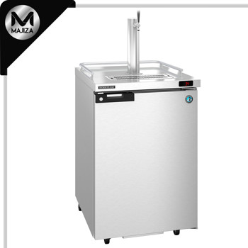 Producto - DD24-S, refrigerador, sección única, barra posterior de acero inoxidable, extracción directa