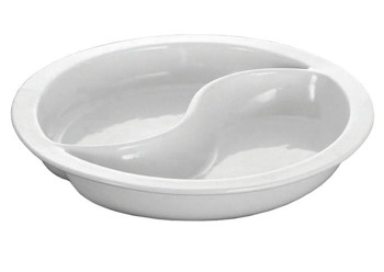 Producto - Bandeja de porcelana dividida para alimentos de 15,5" x 2,5" - 6,3 qt