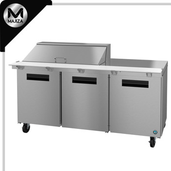 Producto - SR72B-18M, refrigerador, mesa de preparación Mega Top de tres secciones
