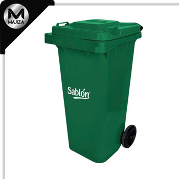 Producto - 9246VD CESTO 120L VERDE S/PEDAL
