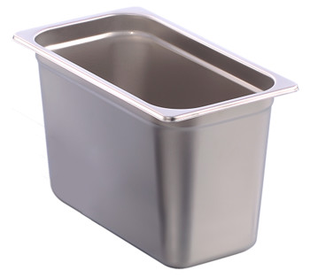 Producto - FUENTE DE ACERO INOXIDABLE TERCIO (33x17.8 CM) CON 6 IN DE PROFUNDIDAD (15 CM)