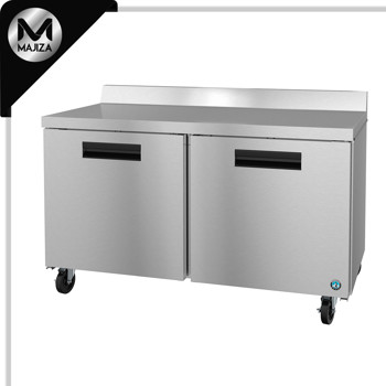 Producto - WR60B, refrigerador, encimera de dos secciones, puertas de acero inoxidable