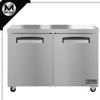 Producto - EUF48A, congelador, dos secciones bajo encimera, puertas de acero inoxidable