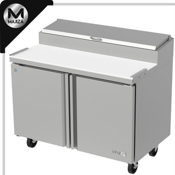 Producto - APTP-48 HC MESA REFRIGERADA DE PREPARACION - PIZZAS - 7 INSERT. GN-1/4 DE 4" DE PROFUND. - TABLA DE CORTE REVERS. DE 18" EN NYLAMID