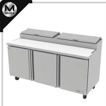 Producto - APTP-72 HC MESA REFRIGERADA DE PREPARACION - PIZZAS - 10 INSERT. GN-1/4 DE 4" DE PROFUND. - TABLA DE CORTE REVERS. DE 18" EN NYLAMID