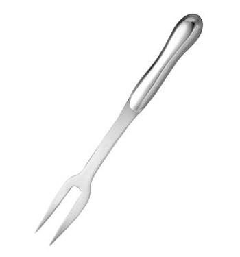 Producto - Tenedor para carne de acero inoxidable espejado de 14" - Plateado