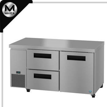 Producto - ULR60B-D2, refrigerador de montaje lateral, dos secciones debajo del mostrador