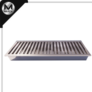 Producto - CHAROLA MARCO Y REJILLA P/EMPOTRAR A PISO 0.90x0.25x0.10 MTS