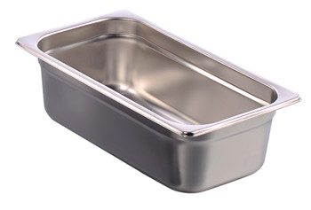 Producto - FUENTE DE ACERO INOXIDABLE TERCIO (33x17.8 CM) CON 2 ½ IN DE PROFUNDIDAD (6 CM)