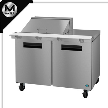 Producto - SR48B-12M, refrigerador, mesa de preparación Mega Top de dos secciones