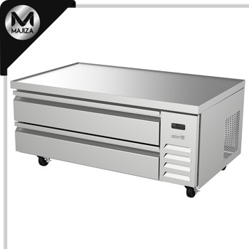 Producto - ACBR-52 HC BASE DE CHEF REFRIGERADA CON 2 CAJONES (3 GN-1/1 C/UNO NO INCLUIDOS) - CUBIERTA CON BORDE ANTIDERRAME