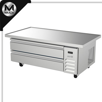 Producto - ACBR-52/60 HC BASE DE CHEF REFRIGERADA CON 2 CAJONES (3 GN-1/1 C/UNO NO INCLUIDOS) - CUBIERTA CON BORDE ANTIDERRAME