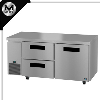 Producto - ULR67B-D2, refrigerador de montaje lateral, dos secciones debajo del mostrador