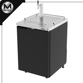 Producto - ADDC-23 HC DISPENSADOR REFRIGERADO EN VINIL NEGRO - 1 PUERTA SOLIDA - 1 TORRE - 1 DISP. - CERRADURA EN PUERTA + LUZ INT.