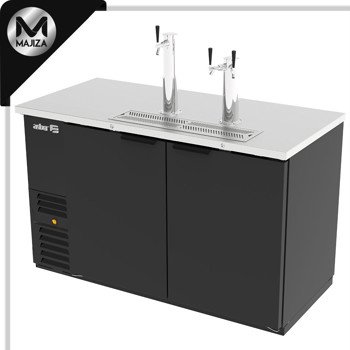 Producto - ADDC-58 HC DISPENSADOR REFRIGERADO EN VINYL NEGRO - 2 PUERTAS SOLIDAS - 2 TORRES - 3 DISP. - CERRADURAS EN PUERTAS + LUZ INT. R-290