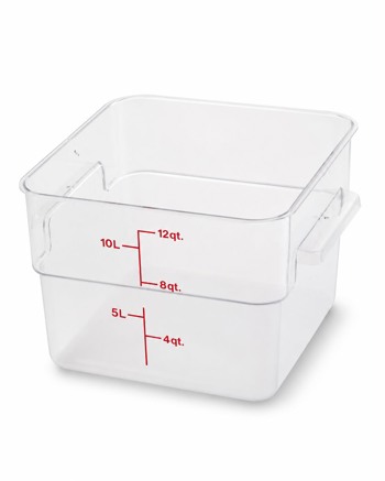 Producto - RECIPIENTE CUADRADO DE POLICARBONATO 12L