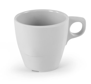 Producto - TAZA ESTIBABLE MELAMINA 227 ML (8 CM X 7.5 CM) COLOR BLANCO
