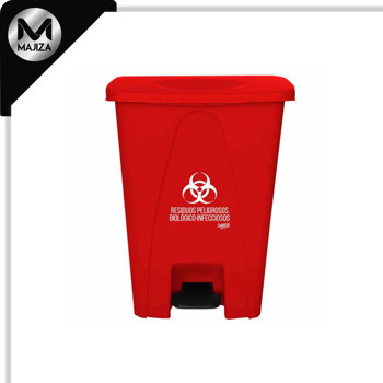 Producto - 8561RPBI CESTO DE PEDAL 80L ROJO C/IMP