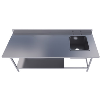 Categoría - MESA DE TRABAJO CON TARJA Y CON ENTREPAÑO