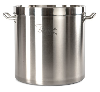 Producto - OLLA DE ACERO INOXIDABLE 100 LITROS CON TAPA (52 cm x 51 cm)
