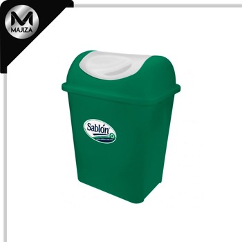 Producto - 8653VD CESTO MEDIANO BALANCIN VERDE/TRASLUCIDO 17 LT