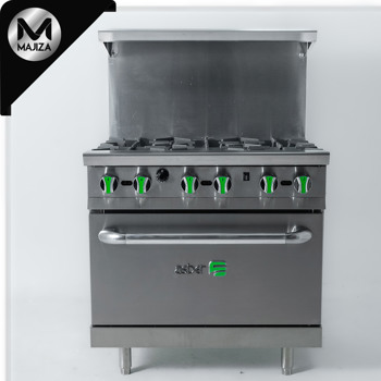 Producto - ESTUFA A GAS DE 6 FUEGOS ABIERTOS+HORNO EMERALD LINE