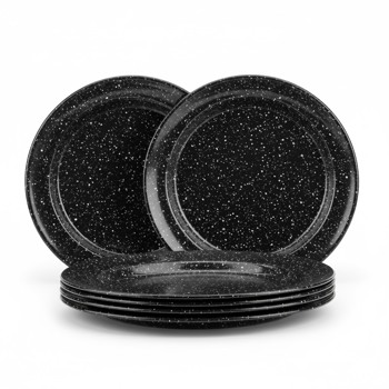 Producto - PLATO PLANO 22 SIN ANILLO NEGRO BRILLANTE JASP SANTA ANITA