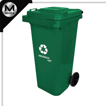 Producto - 9306OR CESTO 120L VERDE S/PEDAL C/IMP
