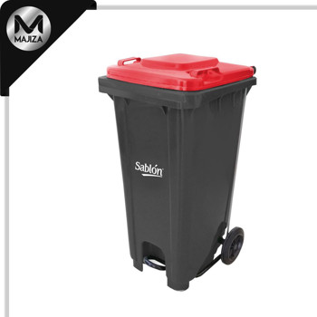 Producto - T8329RJ TAPA ROJA CESTO 120L C/PEDAL
