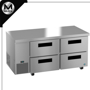 Producto - ULR67B-D4, refrigerador de montaje lateral, dos secciones debajo del mostrador