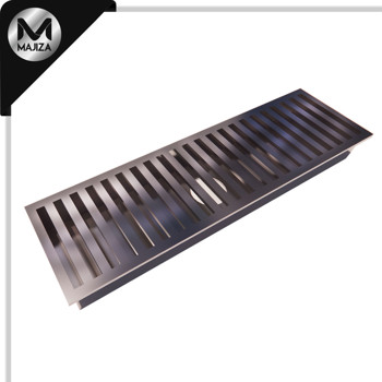 Producto - CHAROLA MARCO Y REJILLA P/EMPOTRAR A PISO 0.60x0.25x.0.10 MTS