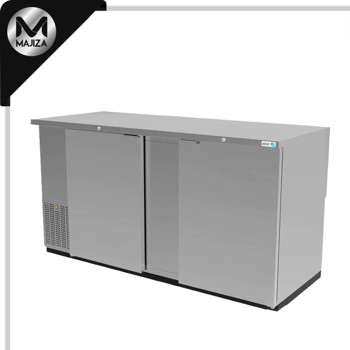 Producto - ABBC-68-S HC REFRIGERADOR DE CONTRA BARRA EN A.I. - 2 PUERTAS SOLIDAS - CERRADURAS EN PUERTAS + LUZ INT.