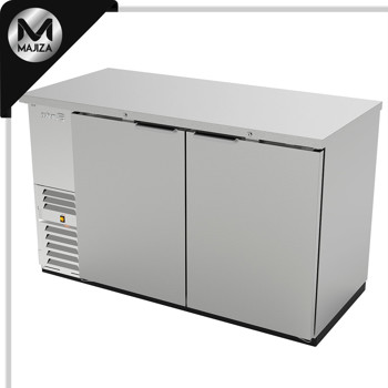 Producto - ABBC-58-SG HC REFRIGERADOR DE CONTRA BARRA EN A.I. - 2 PUERTAS DE CRISTAL - CERRADURAS EN PUERTAS + LUZ INT.