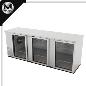 Producto - ABBC-94-SG HC REFRIGERADOR DE CONTRA BARRA EN A.I. - 3 PUERTAS DE CRISTAL - CERRADURAS EN PUERTAS + LUZ INT.