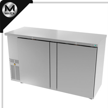 Producto - ABBC-24-60-S HC REFRIGERADOR DE CONTRA BARRA EN A.I. - 2 PUERTAS SOLIDAS - CERRADURAS EN PUERTAS - LUZ INT. - SLIM LINE