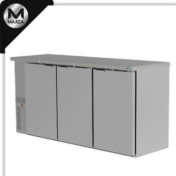 Producto - ABBC-24-72-S HC REFRIGERADOR DE CONTRA BARRA EN A.I. - 3 PUERTAS SOLIDAS - CERRADURAS EN PUERTAS - LUZ INT. - SLIM LINE