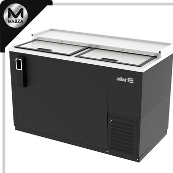 Producto - ADBC-50 HC BOTELLERO REFRIGERADO EN VINYL NEGRO - 2 PUERTAS SOLIDAS CORREDIZAS