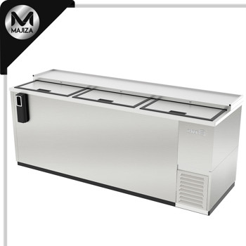 Producto - ADBC-80 HC BOTELLERO REFRIGERADO EN VINYL NEGRO - 3 PUERTAS SOLIDAS CORREDIZAS
