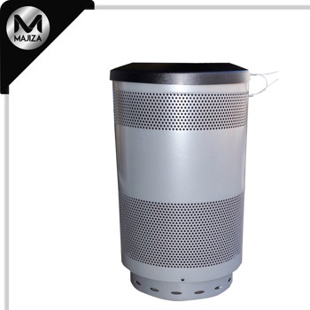 Producto - 874GR CONTENEDOR 72L METALICO PUNZONADO GRIS