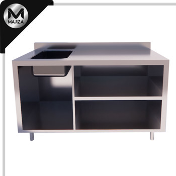 Producto - GABINETE  ABIERTO CON TARJA MARCA MAJIZA MODELO MAJGAT-170-070-304, DE 1.70 x 0.70 x 0.90 MTS