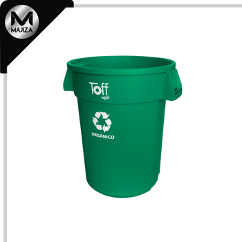 Producto - 9196OR CESTO TOFF 120L VERDE C/IMP