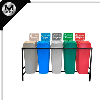Producto - 7875 CENTRO SEPARACION BASURA 5X80L BAL LAT
