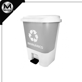 Producto - 8511IN CESTO DE PEDAL BLANCO 17L C/IMP